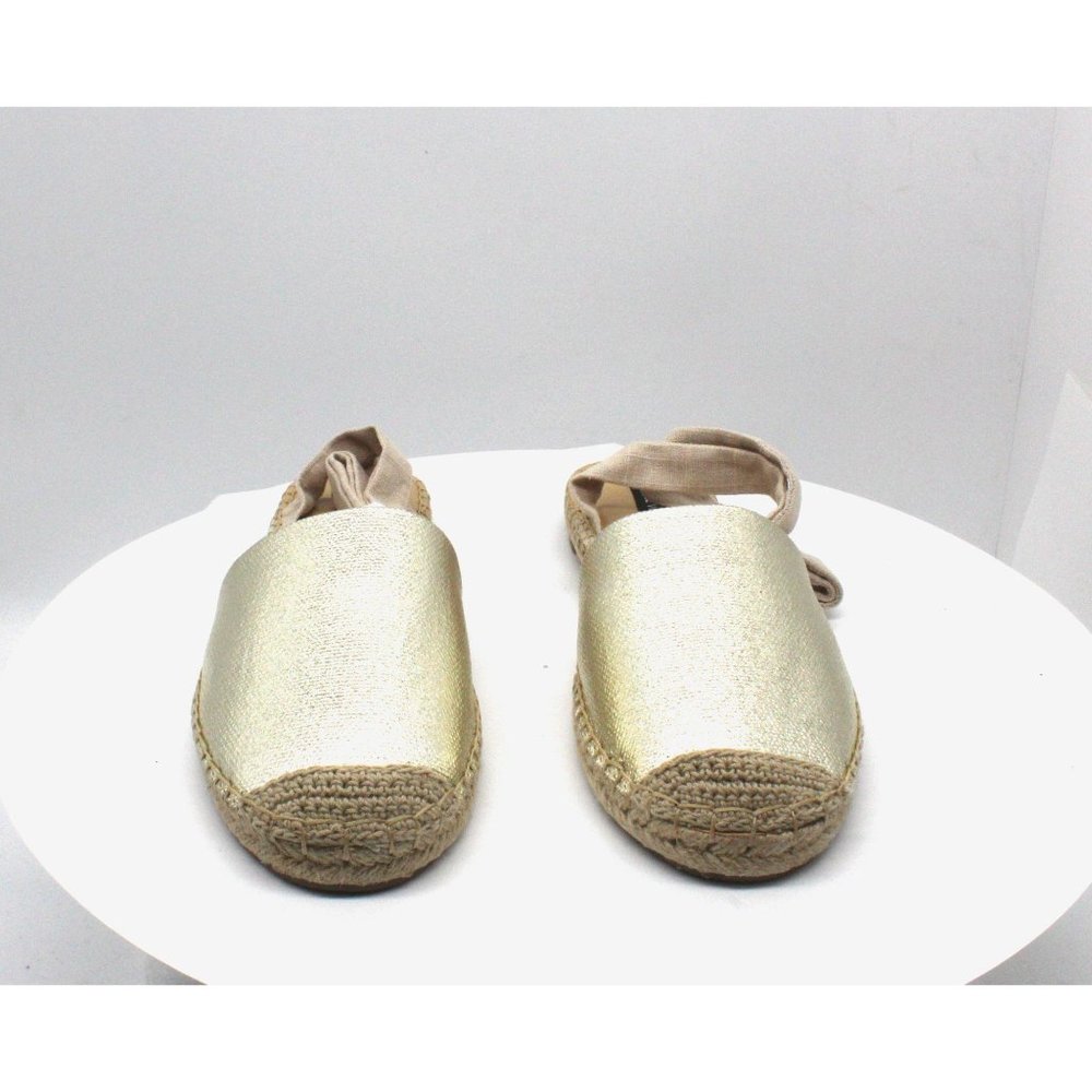 3/$20 Nine West Women’s Gold Espadrille Flats - Picture 3 of 8